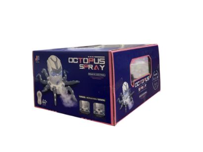 صورة سيارة كهربائية للأطفال بتصميم سباق مع تمثال سبايدرمان